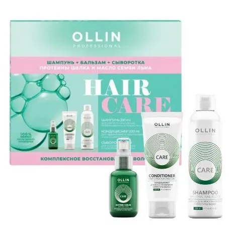 OLLIN PROFESSIONAL набор подарочный д/волос комплексное восстановление 3 продукта